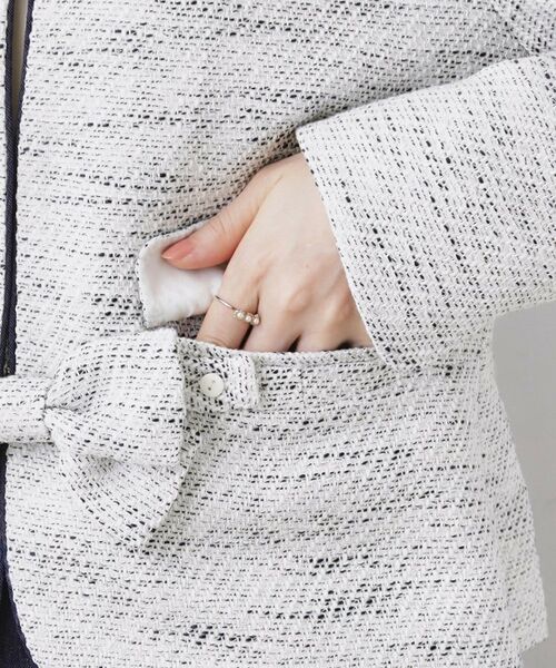 Couture Brooch / クチュールブローチ ノーカラージャケット | カルゼスラブツイードジャケット | 詳細24