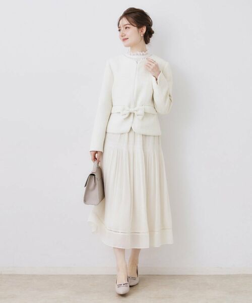 Couture Brooch / クチュールブローチ ノーカラージャケット | カルゼスラブツイードジャケット | 詳細5