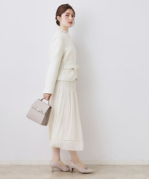 Couture Brooch / クチュールブローチ ノーカラージャケット | カルゼスラブツイードジャケット | 詳細6