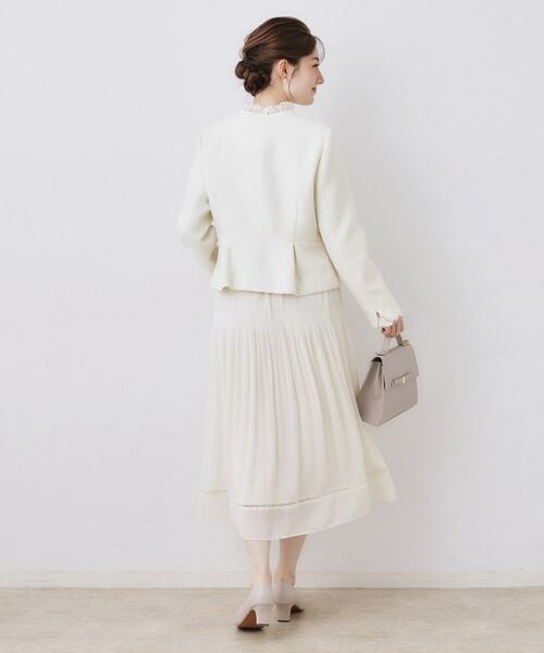 Couture Brooch / クチュールブローチ ノーカラージャケット | カルゼスラブツイードジャケット | 詳細7