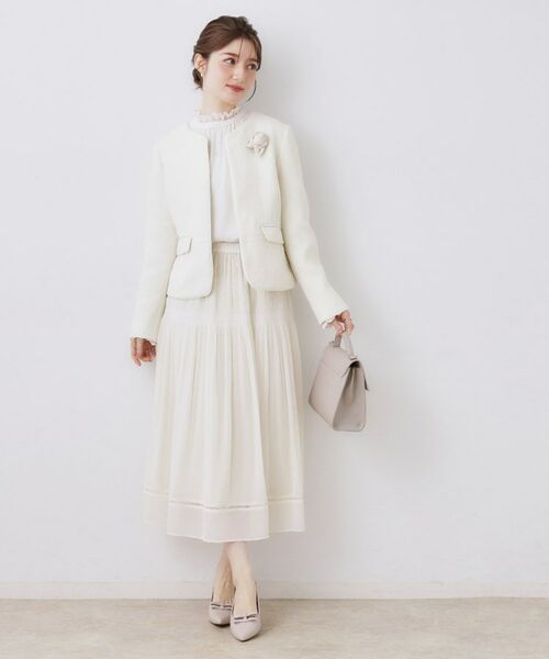 Couture Brooch / クチュールブローチ ノーカラージャケット | カルゼスラブツイードジャケット | 詳細8