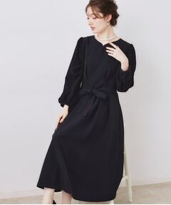 Couture Brooch / クチュールブローチ ロング・マキシ丈ワンピース | レース袖タックフレアワンピース