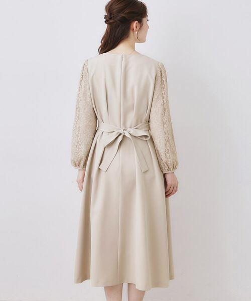 Couture Brooch / クチュールブローチ ロング・マキシ丈ワンピース | レース袖タックフレアワンピース | 詳細29