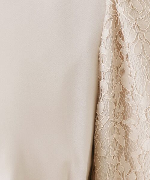 Couture Brooch / クチュールブローチ ロング・マキシ丈ワンピース | レース袖タックフレアワンピース | 詳細9