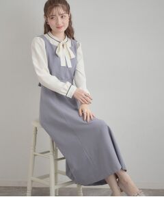 Couture Brooch / クチュールブローチ ロング・マキシ丈ワンピース | ハートネック フレアージャンスカ