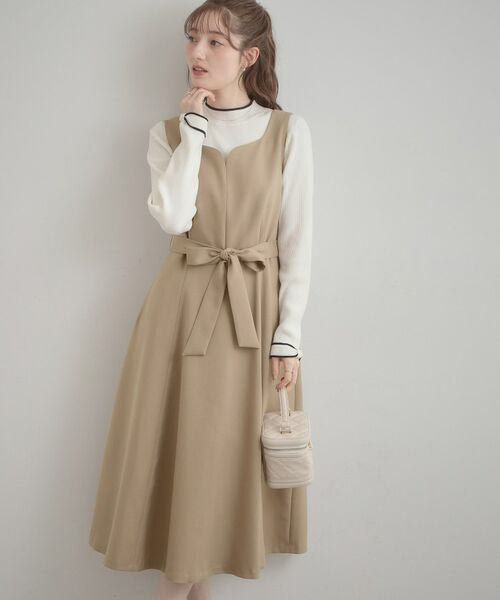 Couture Brooch / クチュールブローチ ロング・マキシ丈ワンピース | ハートネック フレアージャンスカ | 詳細1