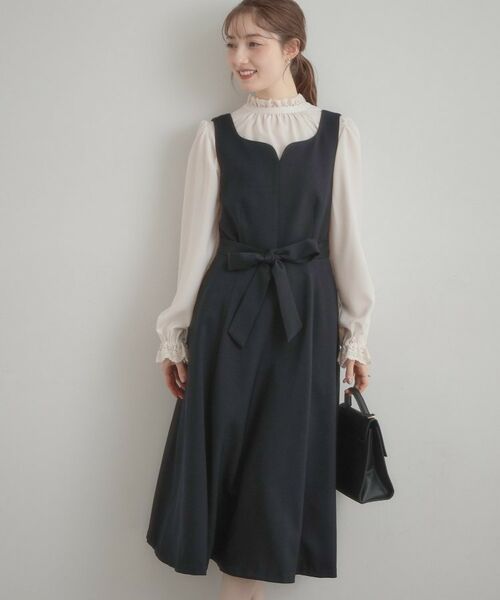 Couture Brooch / クチュールブローチ ロング・マキシ丈ワンピース | ハートネック フレアージャンスカ | 詳細19