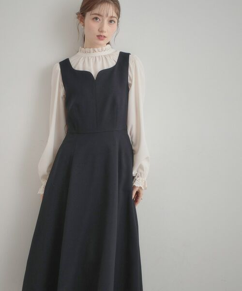 Couture Brooch / クチュールブローチ ロング・マキシ丈ワンピース | ハートネック フレアージャンスカ | 詳細22