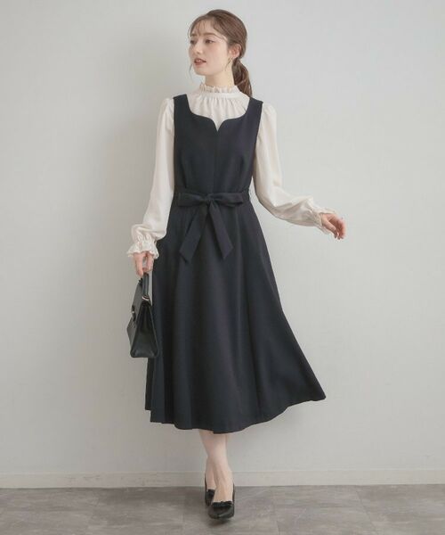 Couture Brooch / クチュールブローチ ロング・マキシ丈ワンピース | ハートネック フレアージャンスカ | 詳細23