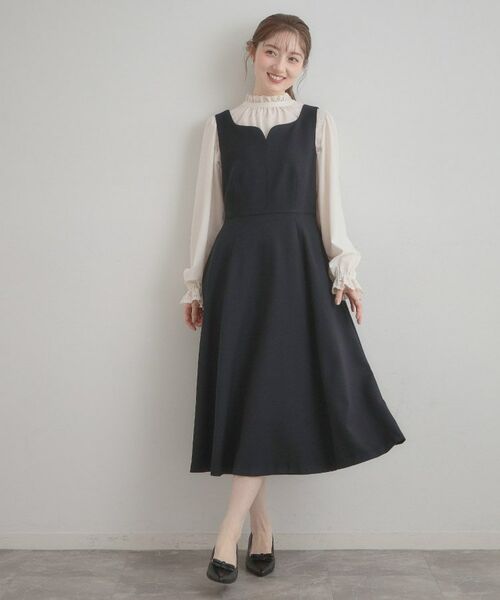 Couture Brooch / クチュールブローチ ロング・マキシ丈ワンピース | ハートネック フレアージャンスカ | 詳細25