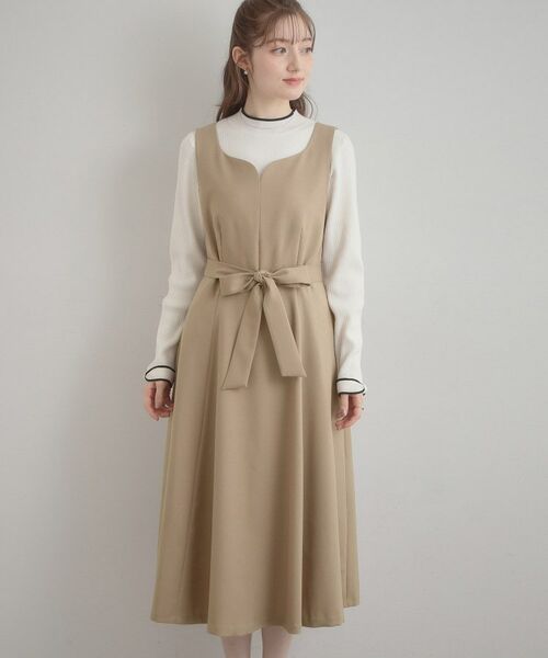 Couture Brooch / クチュールブローチ ロング・マキシ丈ワンピース | ハートネック フレアージャンスカ | 詳細28