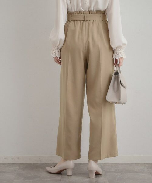 Couture Brooch / クチュールブローチ パンツ | ウエストリボン サスペンダー付きワイドパンツ | 詳細12