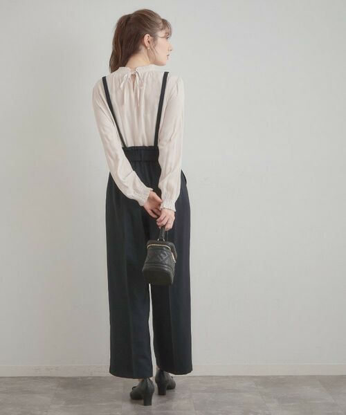 Couture Brooch / クチュールブローチ パンツ | ウエストリボン サスペンダー付きワイドパンツ | 詳細26