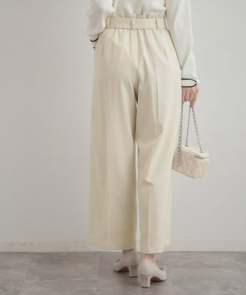Couture Brooch / クチュールブローチ パンツ | ウエストリボン サスペンダー付きワイドパンツ | 詳細3