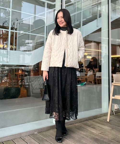 Couture Brooch / クチュールブローチ ロング・マキシ丈スカート | 【通勤】ラメ刺繍ブークレチュールスカート | 詳細17