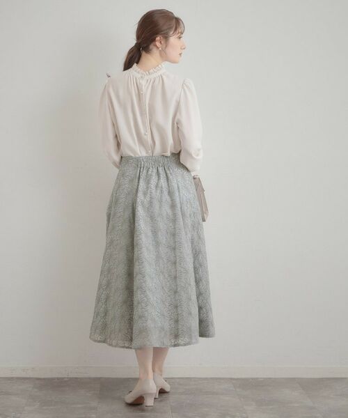 Couture Brooch / クチュールブローチ ロング・マキシ丈スカート | フラワーエンブロスカート | 詳細12