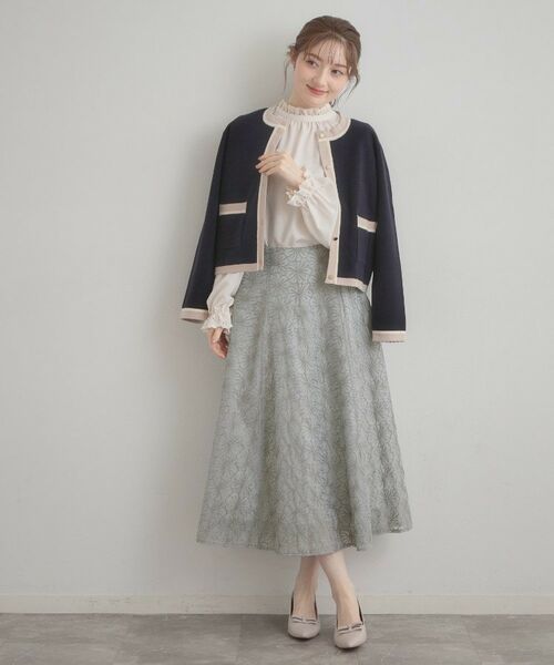 Couture Brooch / クチュールブローチ ロング・マキシ丈スカート | フラワーエンブロスカート | 詳細13