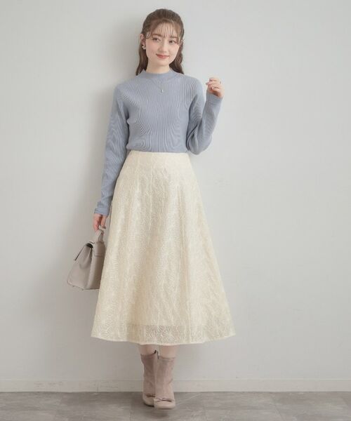 Couture Brooch / クチュールブローチ ロング・マキシ丈スカート | フラワーエンブロスカート | 詳細4