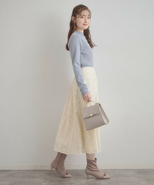 Couture Brooch / クチュールブローチ ロング・マキシ丈スカート | フラワーエンブロスカート | 詳細5