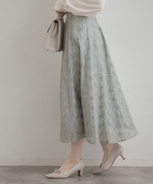 Couture Brooch / クチュールブローチ ロング・マキシ丈スカート | フラワーエンブロスカート | 詳細9