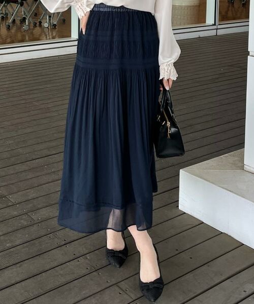 Couture Brooch / クチュールブローチ ロング・マキシ丈スカート | 【ハレの日・通勤】マジョリカプリーツスカート | 詳細30