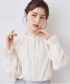 Couture Brooch / クチュールブローチ シャツ・ブラウス | 前後2WAYエンブロレースブラウス