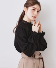 Couture Brooch / クチュールブローチ シャツ・ブラウス | 前後2WAYエンブロレースブラウス