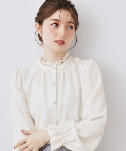 Couture Brooch / クチュールブローチ シャツ・ブラウス | 前後2WAYエンブロレースブラウス | 詳細1