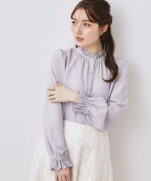 Couture Brooch / クチュールブローチ シャツ・ブラウス | 前後2WAYエンブロレースブラウス | 詳細11