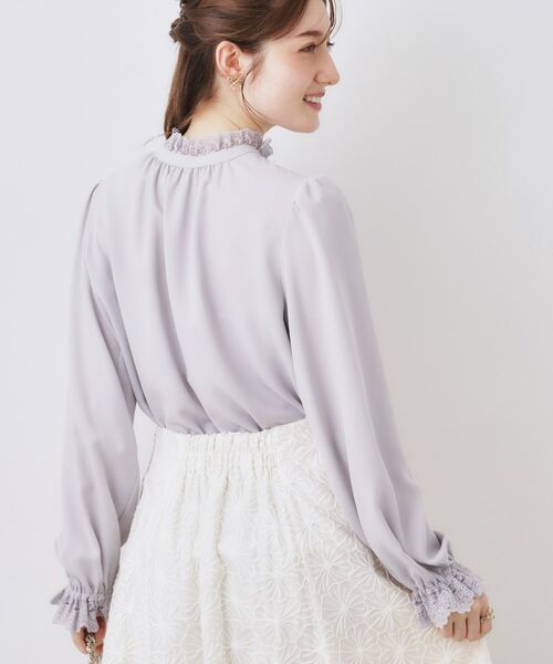Couture Brooch / クチュールブローチ シャツ・ブラウス | 前後2WAYエンブロレースブラウス | 詳細12