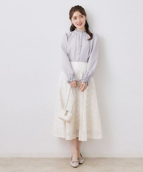 Couture Brooch / クチュールブローチ シャツ・ブラウス | 前後2WAYエンブロレースブラウス | 詳細16