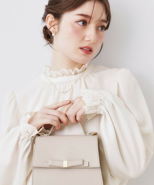 Couture Brooch / クチュールブローチ シャツ・ブラウス | 前後2WAYエンブロレースブラウス | 詳細2