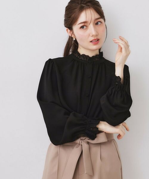 Couture Brooch / クチュールブローチ シャツ・ブラウス | 前後2WAYエンブロレースブラウス | 詳細22