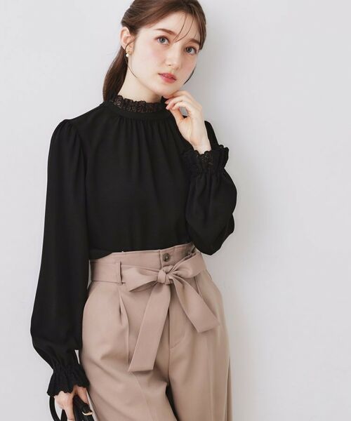 Couture Brooch / クチュールブローチ シャツ・ブラウス | 前後2WAYエンブロレースブラウス | 詳細23