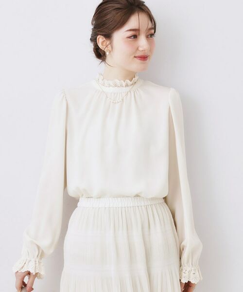 Couture Brooch / クチュールブローチ シャツ・ブラウス | 前後2WAYエンブロレースブラウス | 詳細3