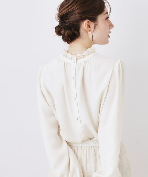 Couture Brooch / クチュールブローチ シャツ・ブラウス | 前後2WAYエンブロレースブラウス | 詳細4