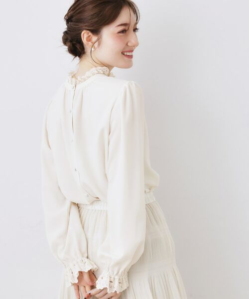 Couture Brooch / クチュールブローチ シャツ・ブラウス | 前後2WAYエンブロレースブラウス | 詳細5