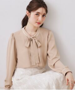 Couture Brooch / クチュールブローチ シャツ・ブラウス | 配色タックタイブラウス