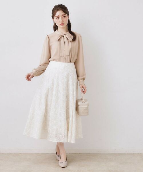 Couture Brooch / クチュールブローチ シャツ・ブラウス | 配色タックタイブラウス | 詳細11