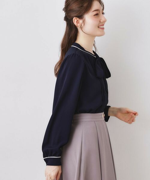 Couture Brooch / クチュールブローチ シャツ・ブラウス | 配色タックタイブラウス | 詳細17