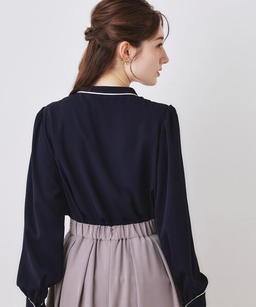 Couture Brooch / クチュールブローチ シャツ・ブラウス | 配色タックタイブラウス | 詳細18