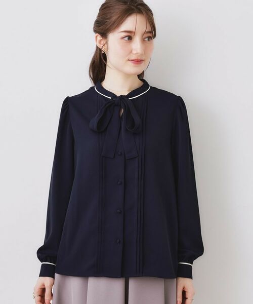 Couture Brooch / クチュールブローチ シャツ・ブラウス | 配色タックタイブラウス | 詳細23