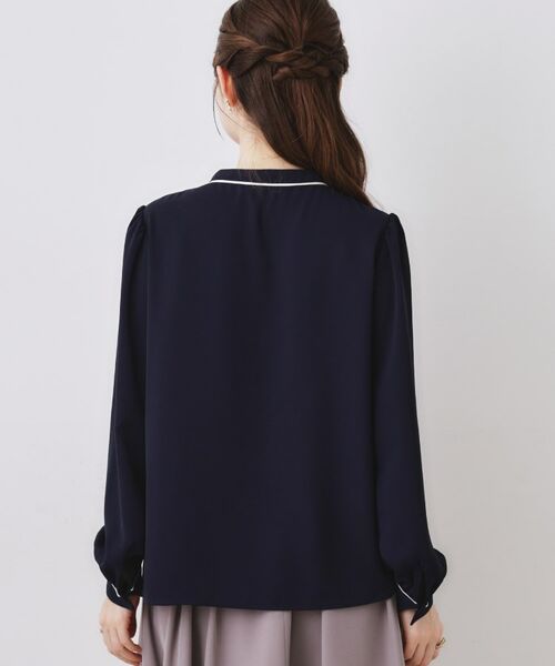 Couture Brooch / クチュールブローチ シャツ・ブラウス | 配色タックタイブラウス | 詳細29