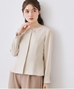 Couture Brooch / クチュールブローチ シャツ・ブラウス | リボンデザイン羽織りペプラムブラウス