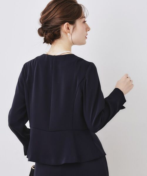 Couture Brooch / クチュールブローチ シャツ・ブラウス | リボンデザイン羽織りペプラムブラウス | 詳細10