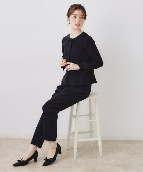 Couture Brooch / クチュールブローチ シャツ・ブラウス | リボンデザイン羽織りペプラムブラウス | 詳細13