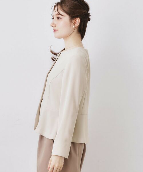 Couture Brooch / クチュールブローチ シャツ・ブラウス | リボンデザイン羽織りペプラムブラウス | 詳細16