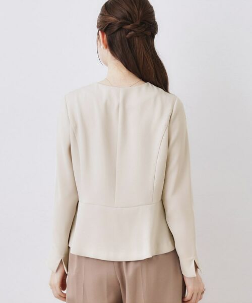 Couture Brooch / クチュールブローチ シャツ・ブラウス | リボンデザイン羽織りペプラムブラウス | 詳細17