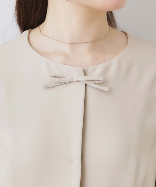 Couture Brooch / クチュールブローチ シャツ・ブラウス | リボンデザイン羽織りペプラムブラウス | 詳細18