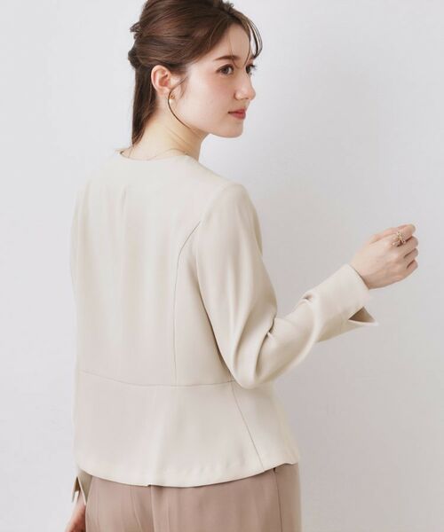 Couture Brooch / クチュールブローチ シャツ・ブラウス | リボンデザイン羽織りペプラムブラウス | 詳細4